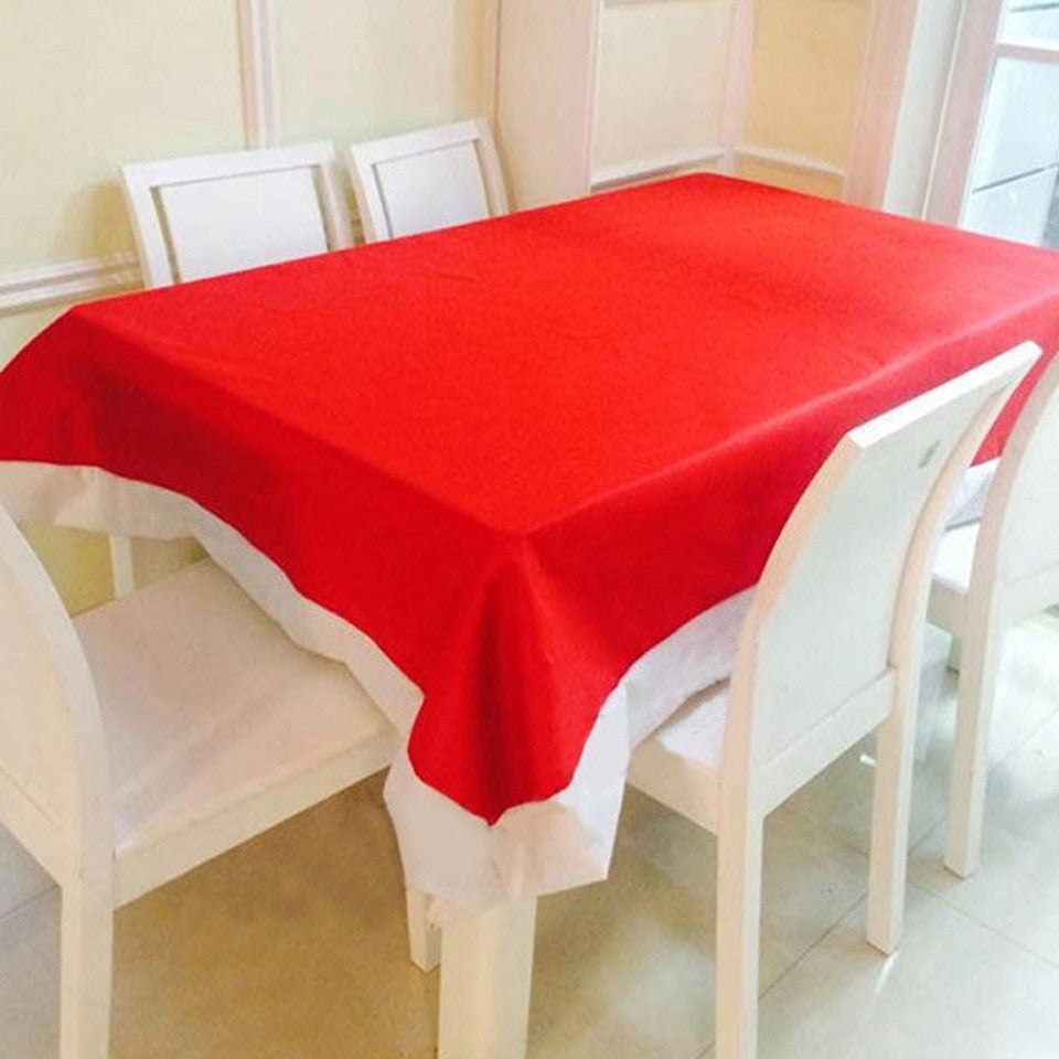 Christmas Decoration Red Non-woven Christmas Chair Cover