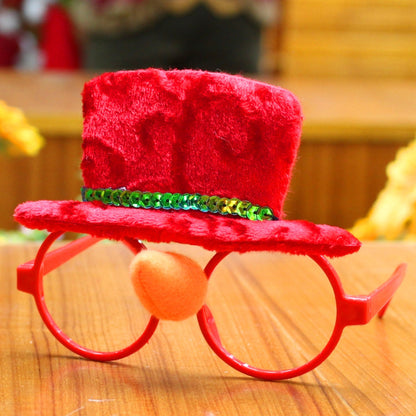 Christmas glasses frame Christmas party supplies Christmas gifts Christmas decorations glasses Santa glasses