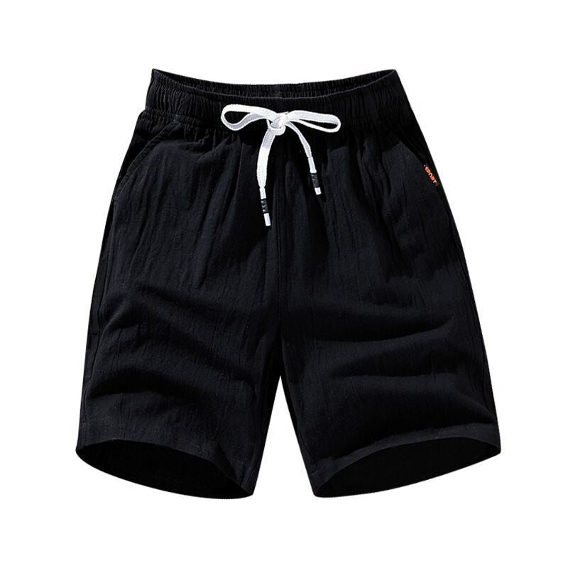 Leisure Loose Korean Cotton And Linen Shorts Men's Shorts