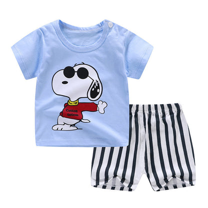 Children's Summer Short-sleeved T-shirt Shorts Suit