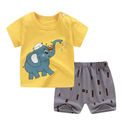 Children's Summer Short-sleeved T-shirt Shorts Suit