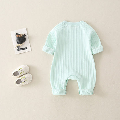 Fashionable And Simple Rainbow Baby Jumpsuit