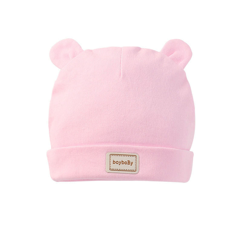 Cute Kids Hat Cap with Bibs Candy Solid Colors Boys Girls Baby Beanies Hats Cotton Born Baby Hat