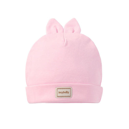 Cute Kids Hat Cap with Bibs Candy Solid Colors Boys Girls Baby Beanies Hats Cotton Born Baby Hat