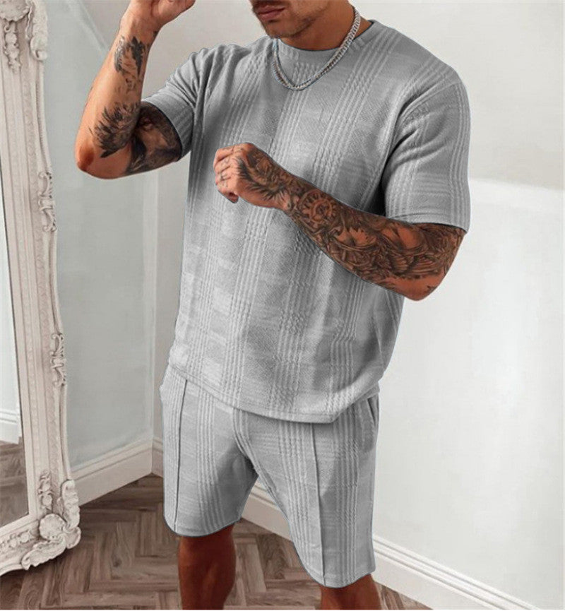 Short-sleeved Shorts Two-piece Sports Trendy Casual Suit