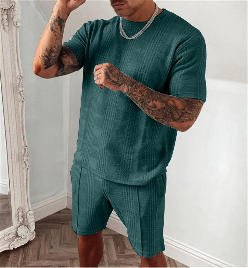 Short-sleeved Shorts Two-piece Sports Trendy Casual Suit