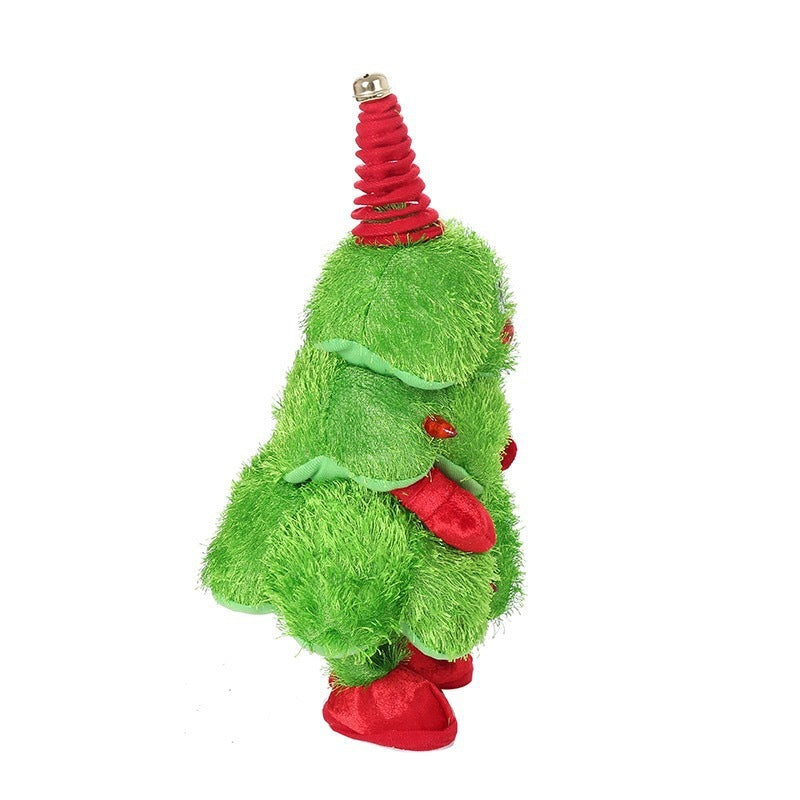 Wisted Wiggle Hip Christmas Tree Singing Dance Plush Toy Musical Doll Stuffed Animated Gift for Kid