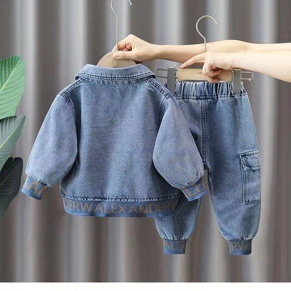 Boys Denim Suit Spring Clothes Western Style