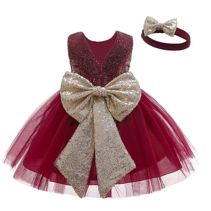 Mesh Colorblock Children's Princess Dress Girl Skirt