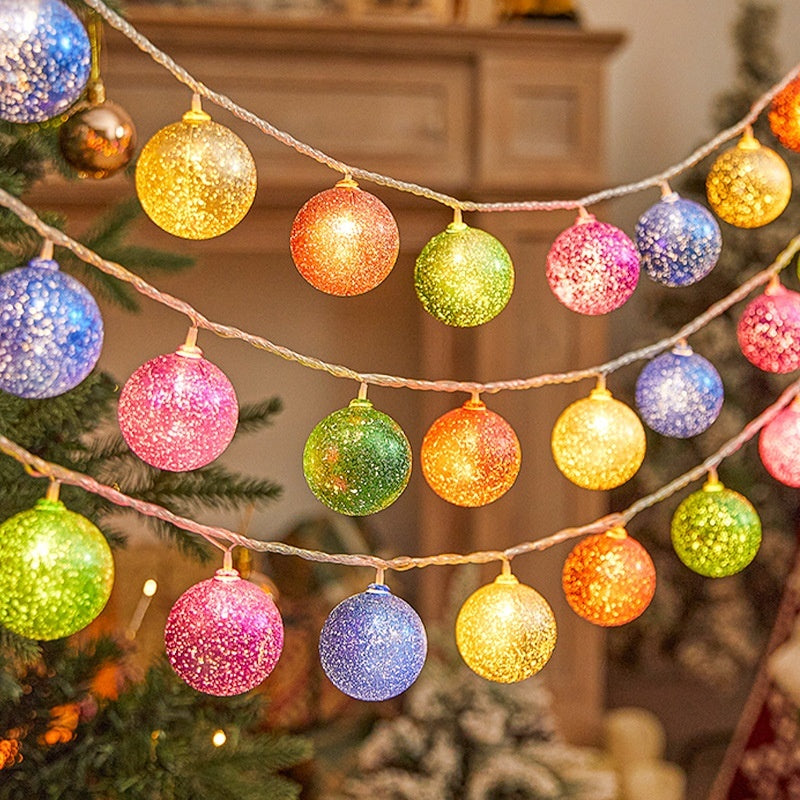 Electroplating Ball Colored Lights String Christmas Tree XINGX Pendant