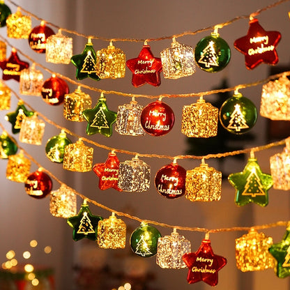 Electroplating Ball Colored Lights String Christmas Tree XINGX Pendant