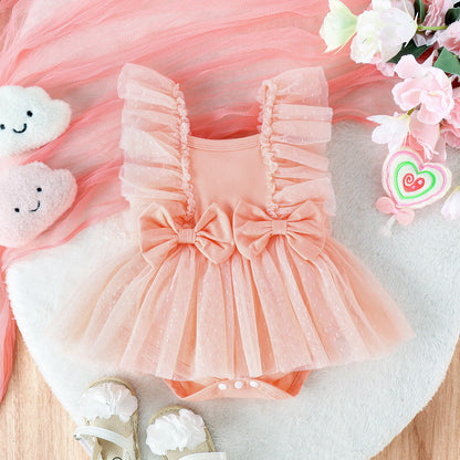 Jumpsuit Baby Net Skirt Princess Poris Dress Baby Skirt Baby Body Pants Jumpsuit