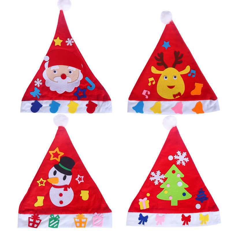 DIY Christmas Hat Christmas Children's Nursery School Christmas Necessities and Children's Christmas Hat