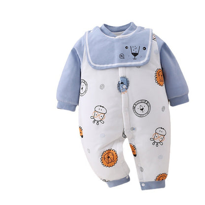 Winter New Thick And Warm Baby Onesies