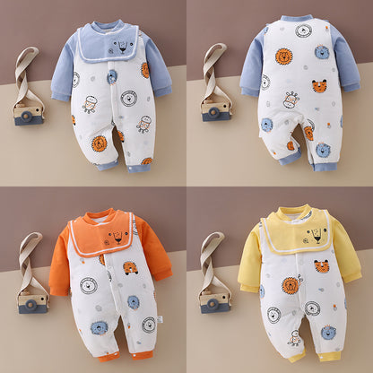 Winter New Thick And Warm Baby Onesies