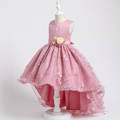 Girls' Sleeveless Princess Dress Fashion Personality