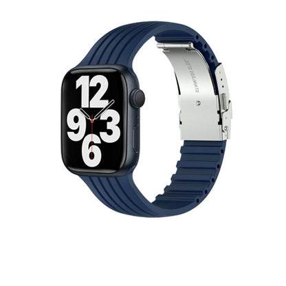 Silicone Stripe IWatch Strap For Men And Women