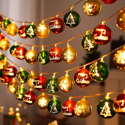 Electroplating Ball Colored Lights String Christmas Tree XINGX Pendant