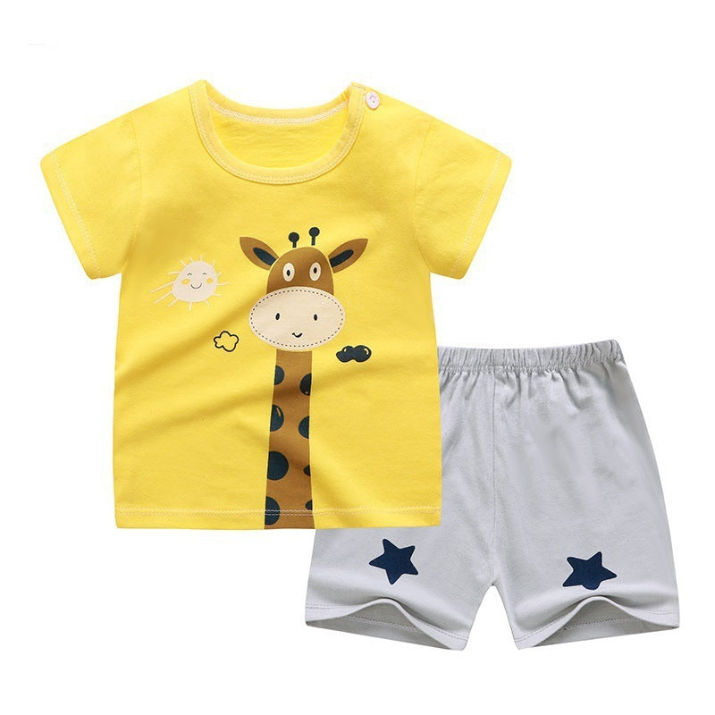 Children's Summer Short-sleeved T-shirt Shorts Suit