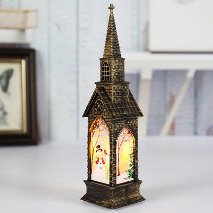 Christmas Ornaments LED Luminous Small Wind Lantern