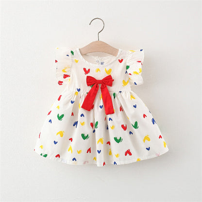 Eight Months 8 Female Bab  9 Summer Dress Western Style