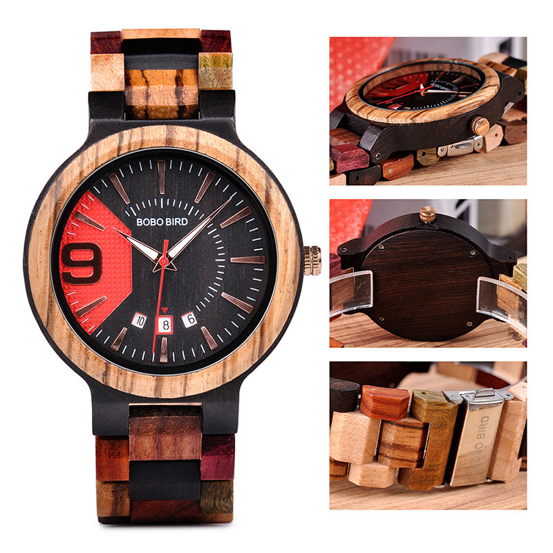 Wooden watch for men