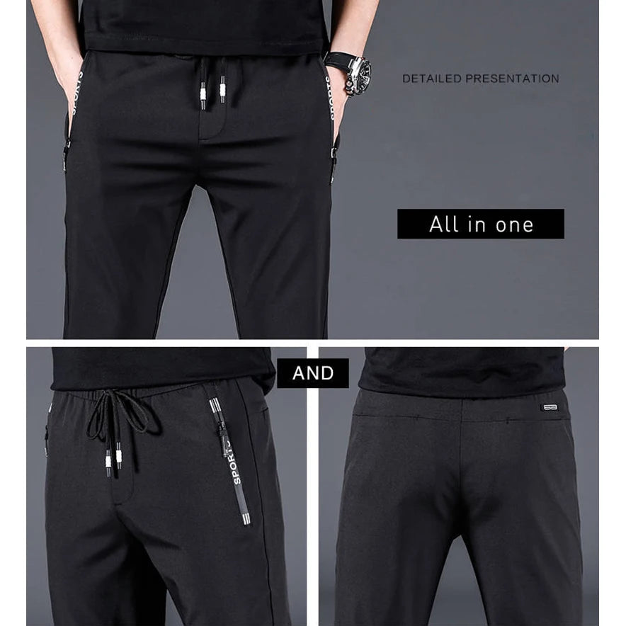 Spring Summer Thin Harajuku Pant Men Tracksuit Elastic Waist Sport Jogging Streetwear Trousers Business Sportswear Clothing 2023