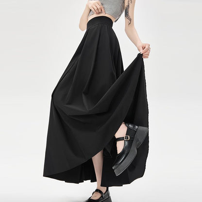 Women's Summer Slim Fit High Waist Pleated Swing Skirt