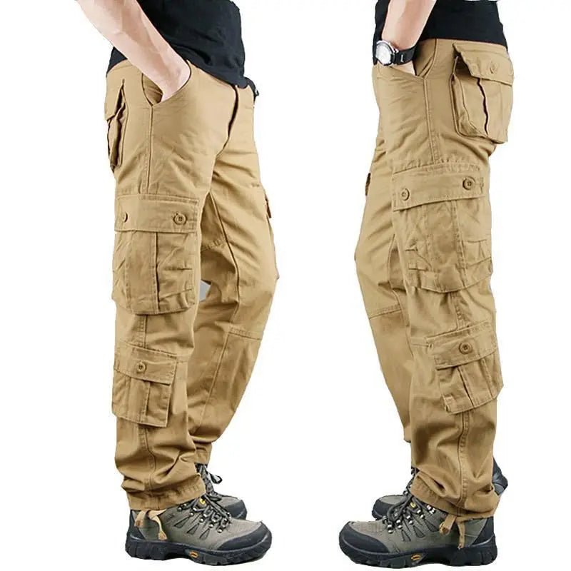 Men Cargo Pants Loose Army Tactical Pants Multi-pocket Trousers Pantalon Homme Big Size Male Military Mens Overalls