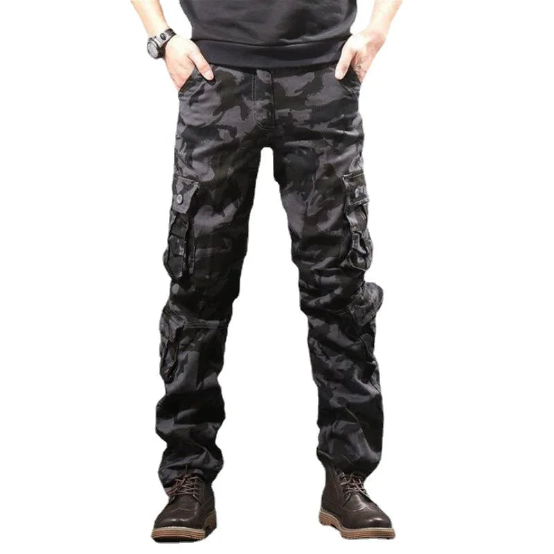 Men Cargo Pants Loose Army Tactical Pants Multi-pocket Trousers Pantalon Homme Big Size Male Military Mens Overalls