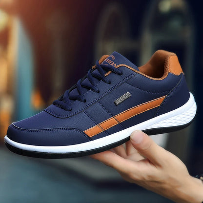 New Men Sports Shoes Outdoor Men Breathable Casual Walking Shoes Large Size 39-48 Spring Fashion Leather Men Shoes