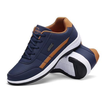 New Men Sports Shoes Outdoor Men Breathable Casual Walking Shoes Large Size 39-48 Spring Fashion Leather Men Shoes