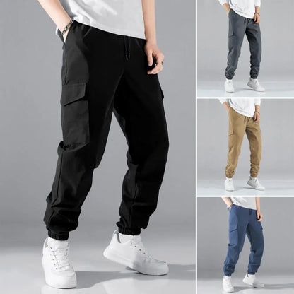 Men Cargo Pants Work Combat Multi-pockets Casual Training Trousers Overalls Clothing Joggers Hiking Mens Cargo Sport Pant 1PC