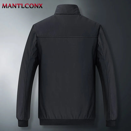 MANTLCONX Newest 8XL Men's Winter Jackets Thick Stand Collar Men's Coats Casual Warm Fleece Cotton Men's Jacket Winter Outwear