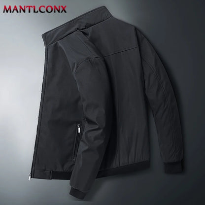 MANTLCONX Newest 8XL Men's Winter Jackets Thick Stand Collar Men's Coats Casual Warm Fleece Cotton Men's Jacket Winter Outwear