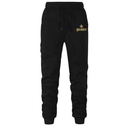 King And Queen Couple Outfit Hoodie and Jogger Pants High Quality Men Women Daily Casual Sport Jogging Suit King Queen Tracksuit