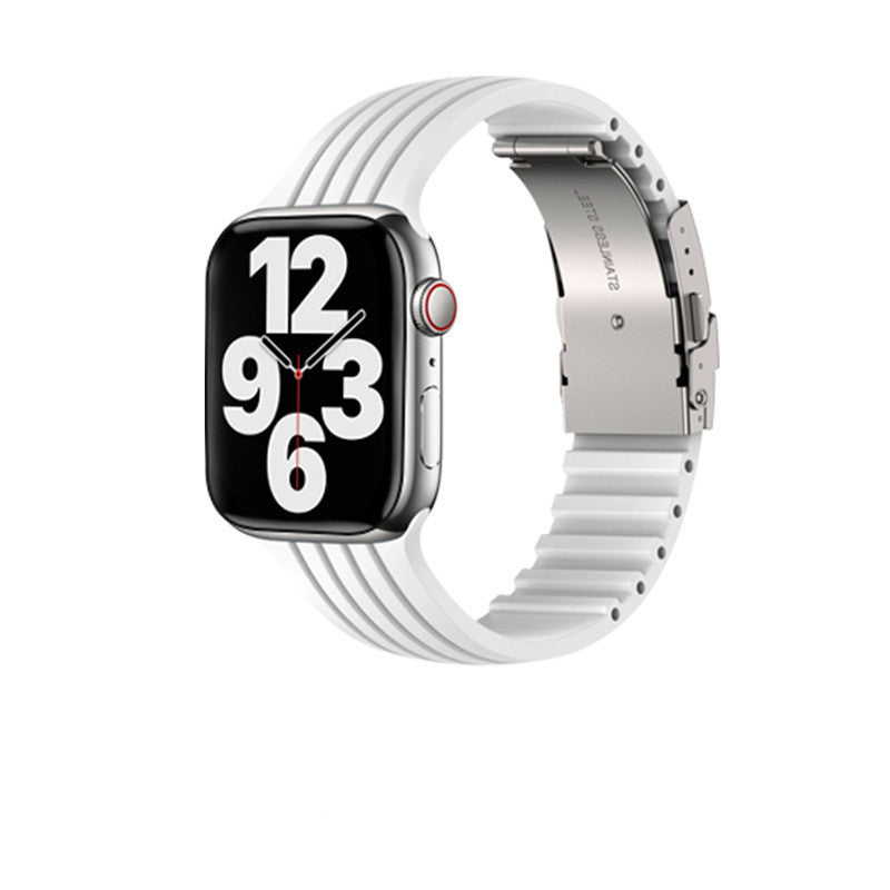 Silicone Stripe IWatch Strap For Men And Women