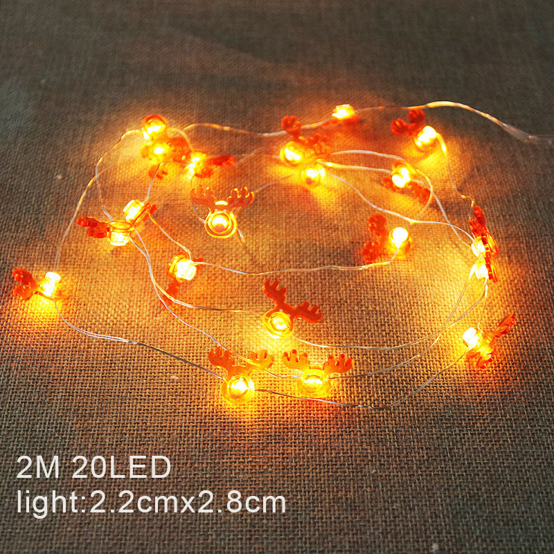 Christmas Decoration Light LED String Lights Santa Claus Snowflakes Pumpkin Lantern Ghost Halloween Christmas For Home Decor