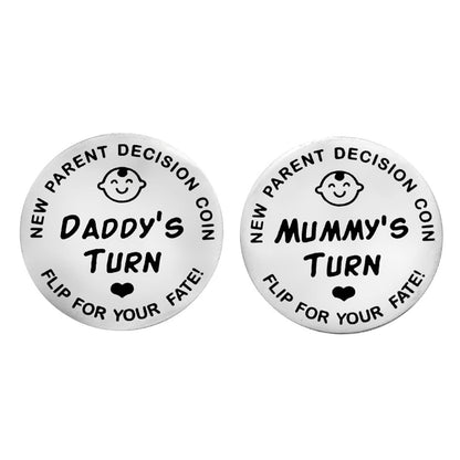 New Baby Parents Decision Coin